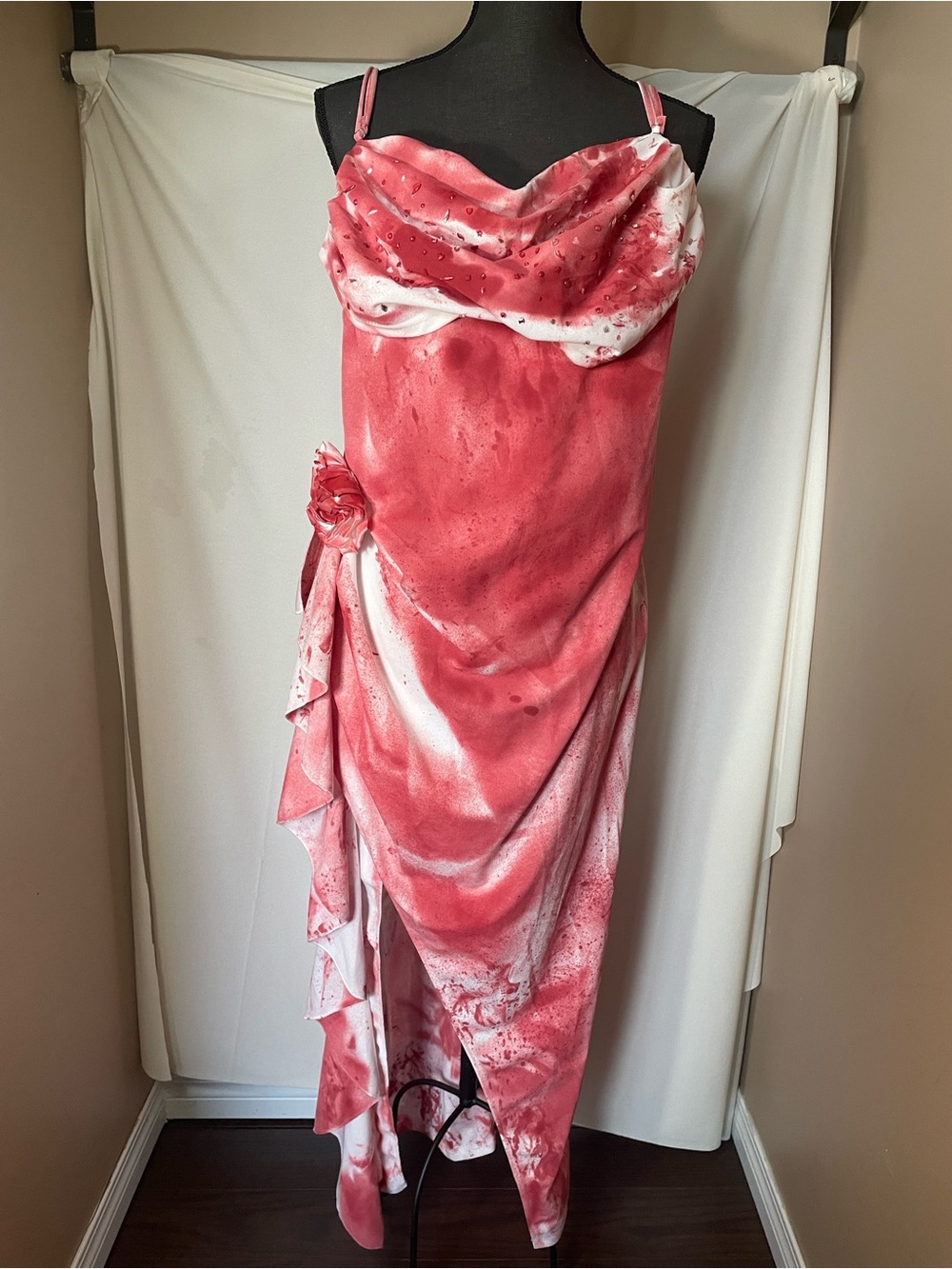 Carrie inspired bloody prom dress size L